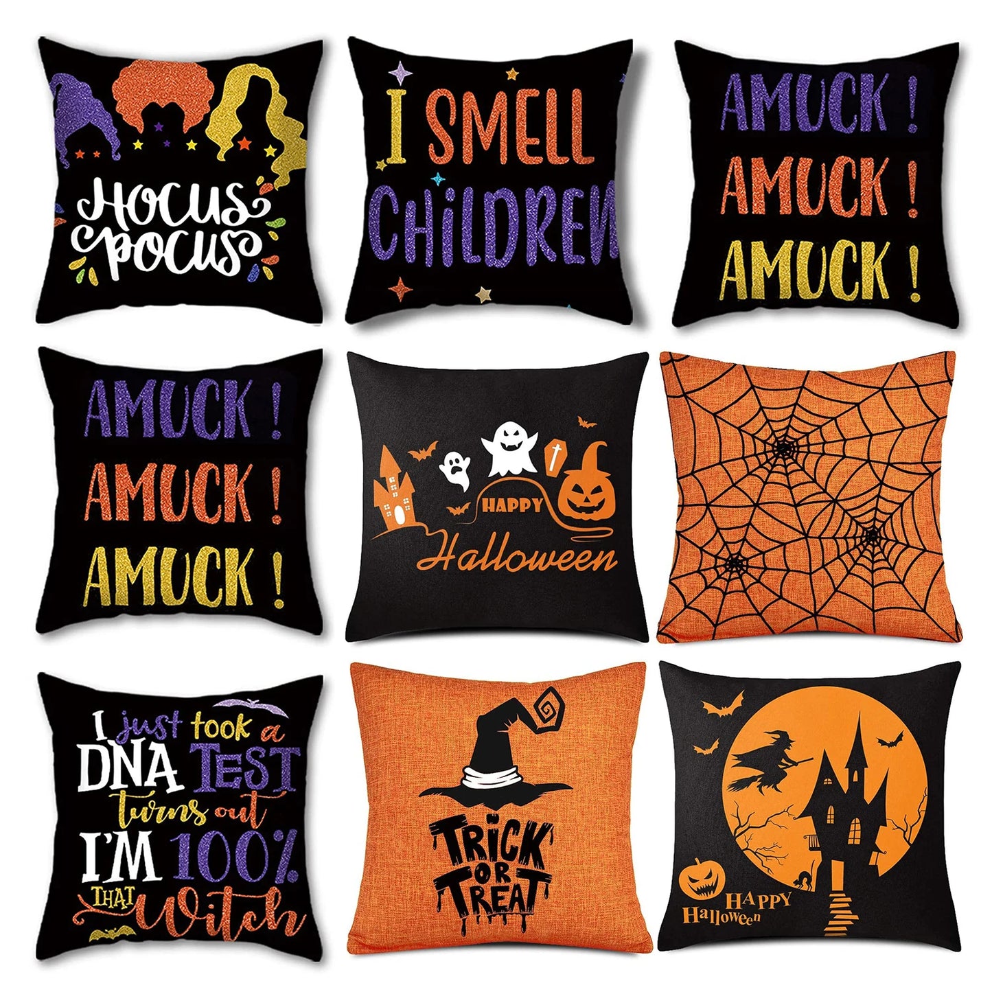 Halloween Decorations Cushion Covers Pillowcases for Home Beautiful