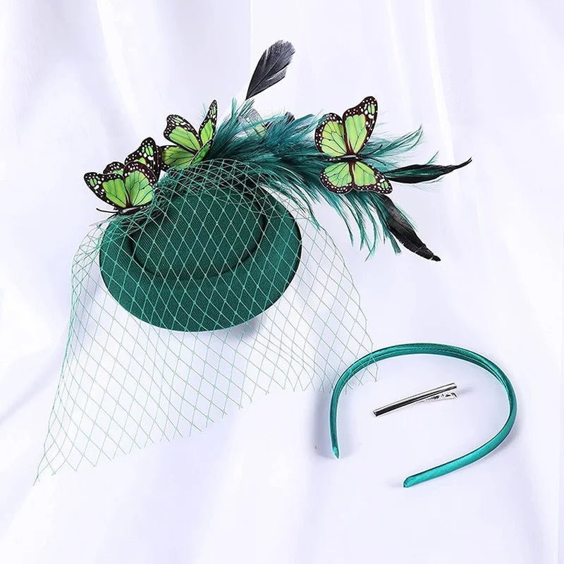 Elegant Butterfly Fascinator Hat for Events