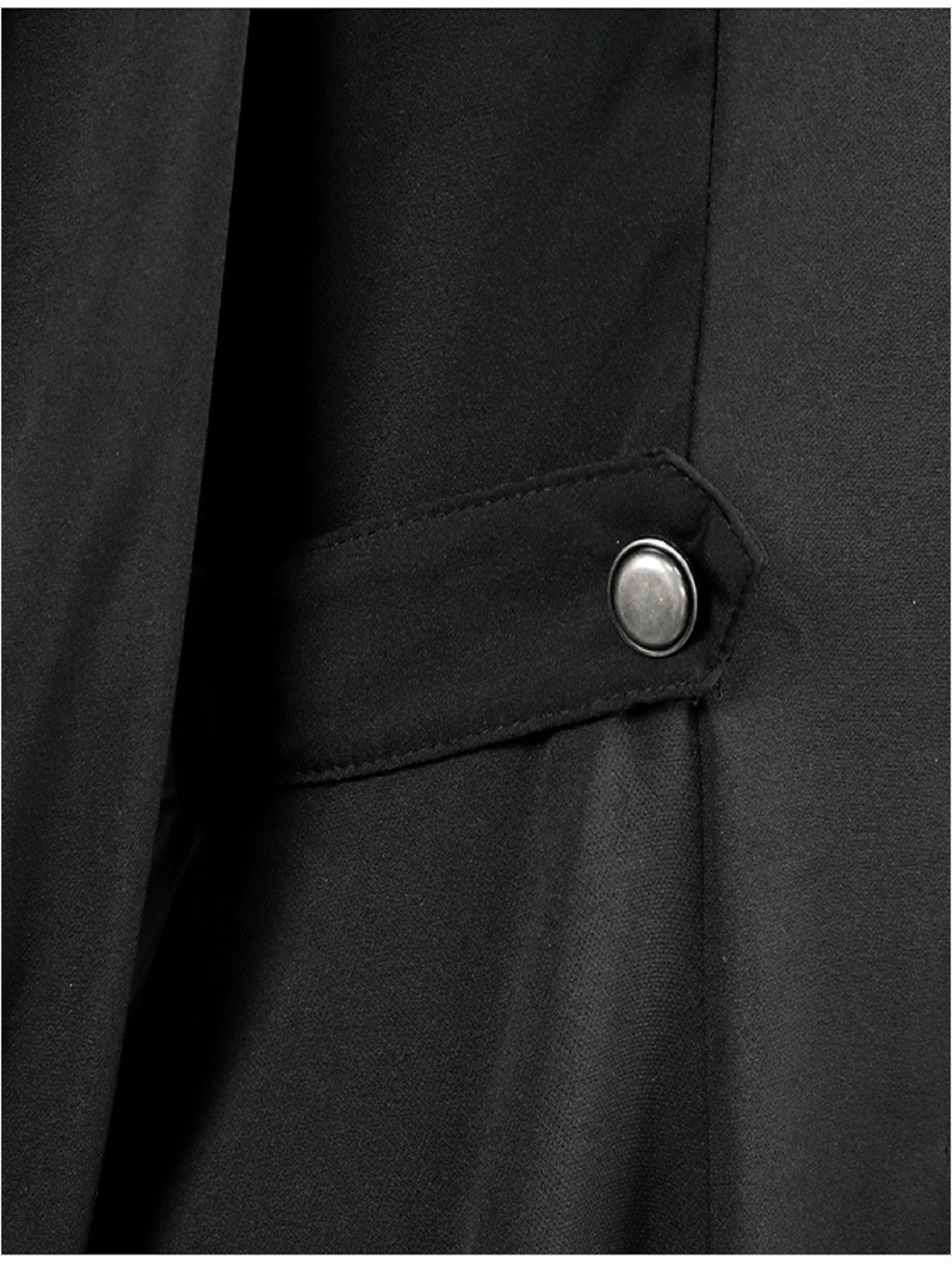 Solid Double Breasted Pea Coat, Belted Buckle, Mid-Length Outerwear, Women's Clothing