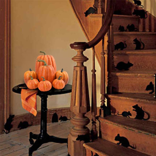 7 Piece Decorative Classic Pumpkins Set- Fall Decor