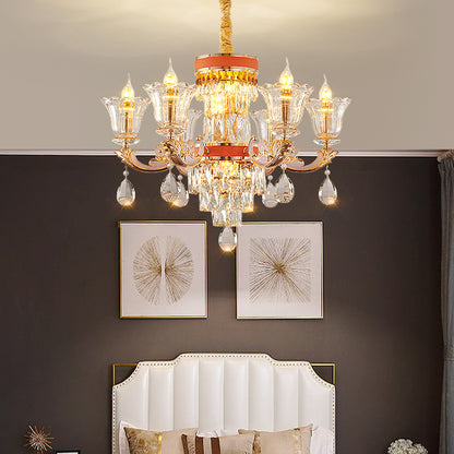 Luxury Villa Crystal Chandelier, Classic Victorian, European Style
