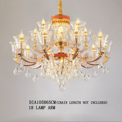 Luxury Villa Crystal Chandelier, Classic Victorian, European Style