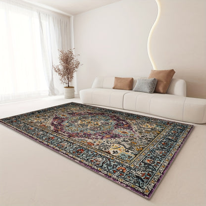 1pc Washable Nordic Style Area Rug - Soft, Vintage, Victorian