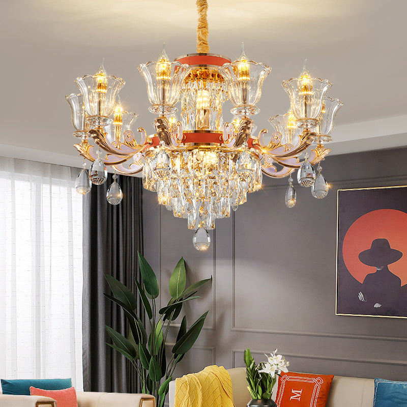 Luxury Villa Crystal Chandelier, Classic Victorian, European Style