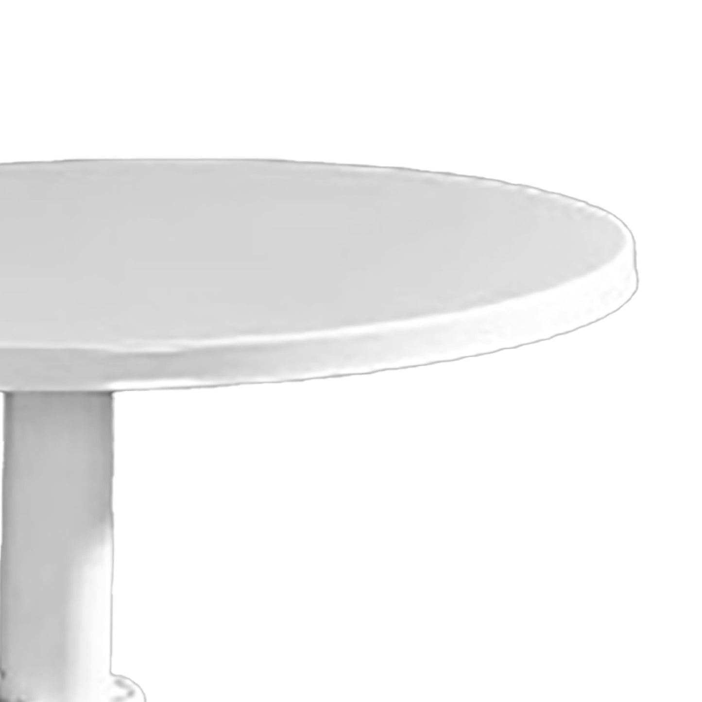 Metal Cake Stand European Style Anti Slip Round Medium White