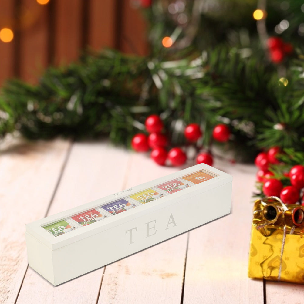 Wooden Tea Coffee Sugar Storage Box