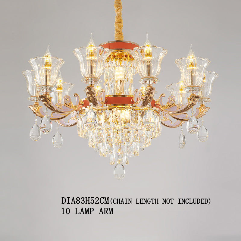 Luxury Villa Crystal Chandelier, Classic Victorian, European Style