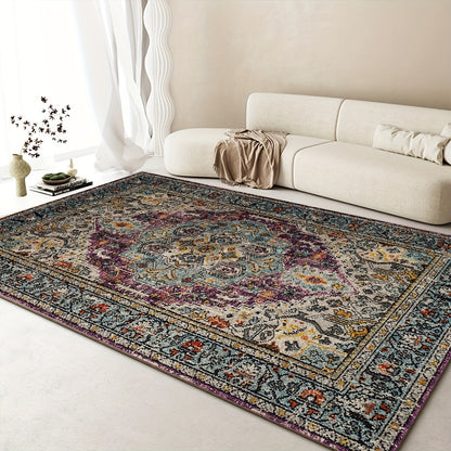 1pc Washable Nordic Style Area Rug - Soft, Vintage, Victorian