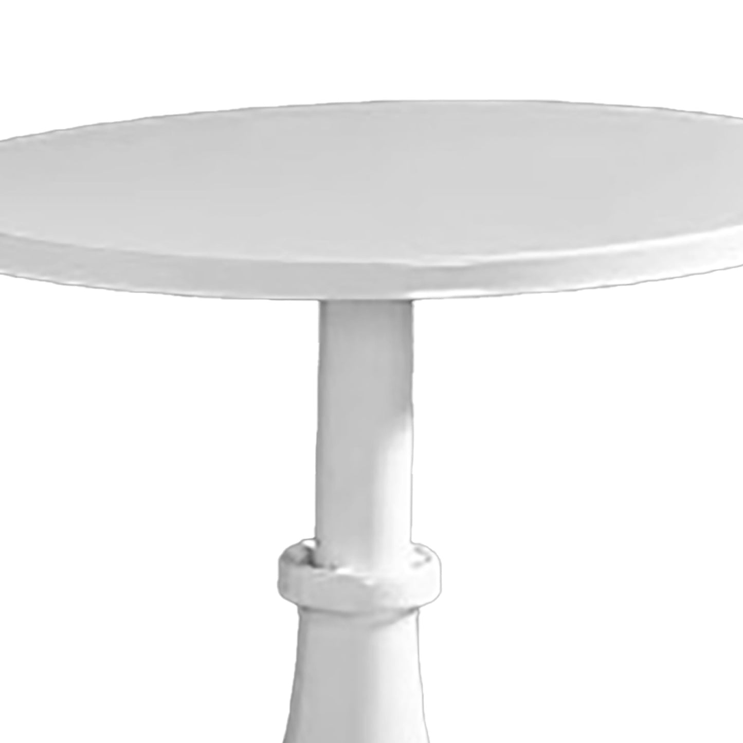 Metal Cake Stand European Style Anti Slip Round Medium White