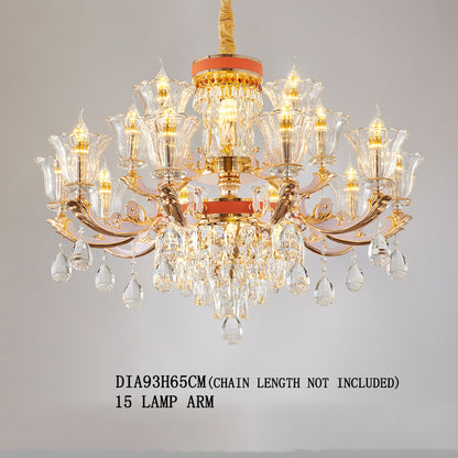 Luxury Villa Crystal Chandelier, Classic Victorian, European Style