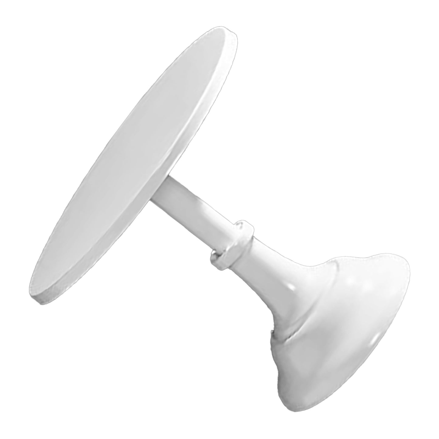 Metal Cake Stand European Style Anti Slip Round Medium White