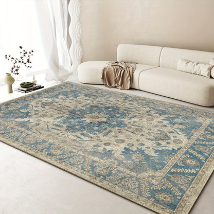 1pc Washable Nordic Style Area Rug - Soft, Vintage, Victorian