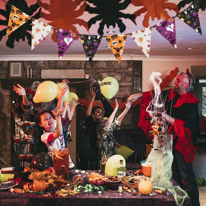Happy Halloween Banner, Hanging Garland 8 ft