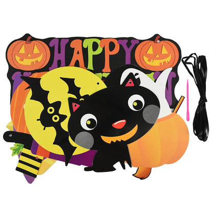 Happy Halloween Banner, Hanging Garland 8 ft