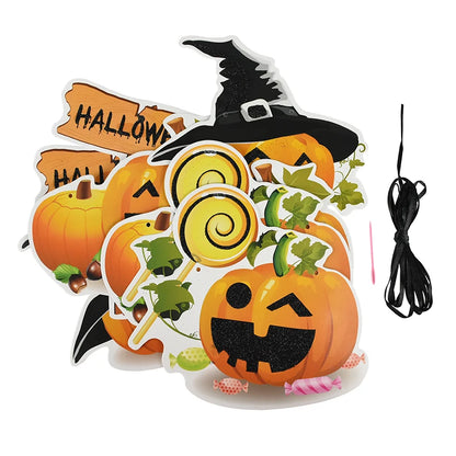 Happy Halloween Banner, Hanging Garland 8 ft