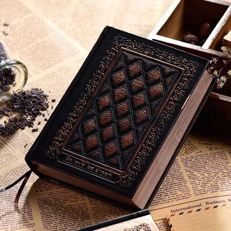 Vintage Leather Diary Notebook - Travel Journal
