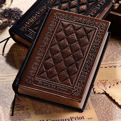 Vintage Leather Diary Notebook - Travel Journal