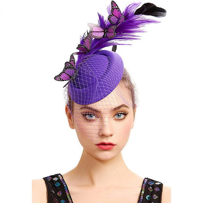 Elegant Butterfly Fascinator Hat for Events