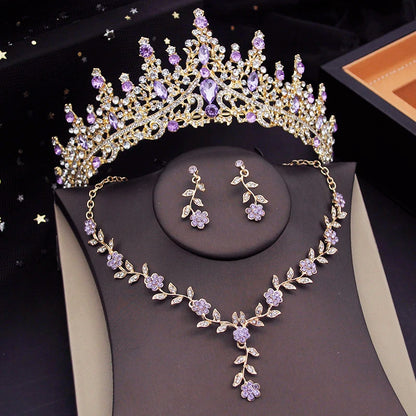 Luxury Crystal Bridal Jewelry Set for Weddings and Events