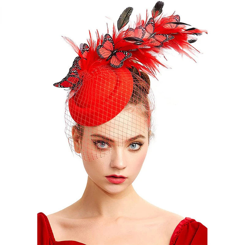 Elegant Butterfly Fascinator Hat for Events