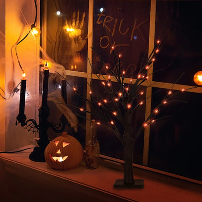 Halloween LED Birch Lighted Tree