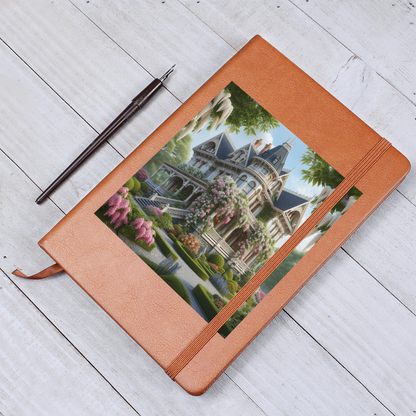 Victorian Manor and Gardens Leather Journal