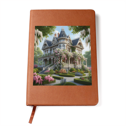 Victorian Manor and Gardens Leather Journal