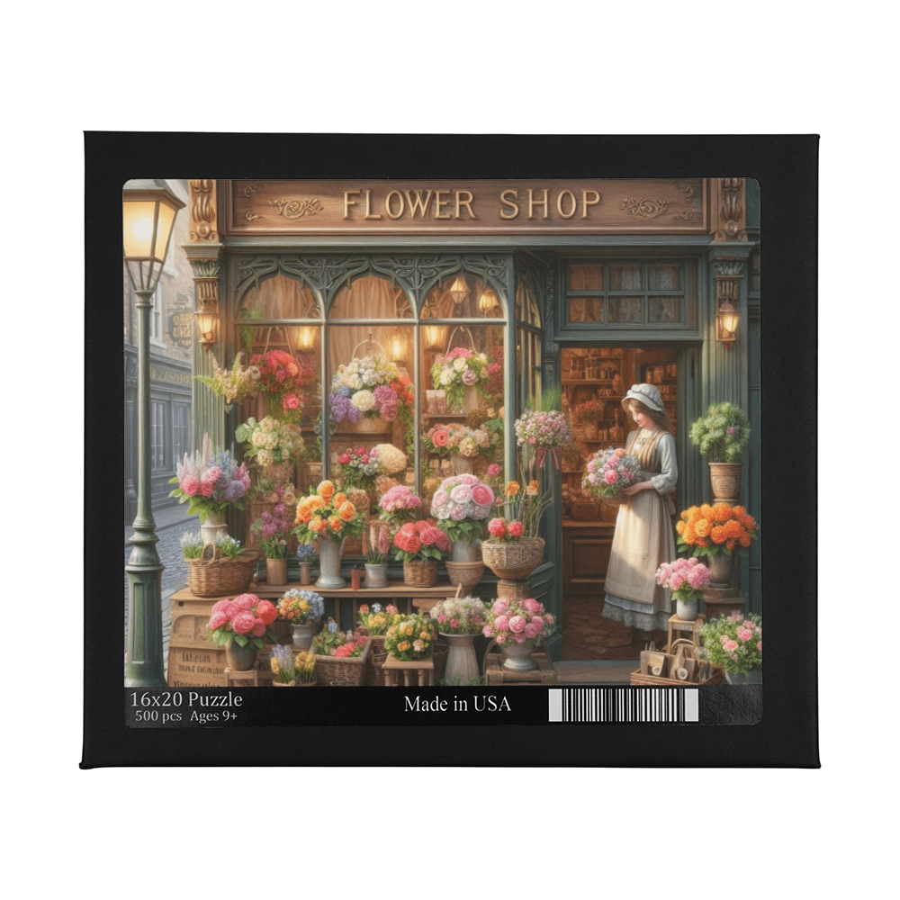 Victorian Flower Shop Puzzle (16x20in., 500 pieces)