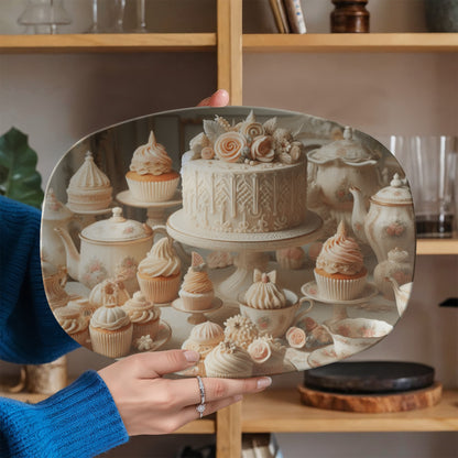 Victorian Cake and Cupcakes Platter- Display/Serving Tray