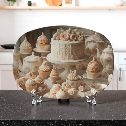 Victorian Cake and Cupcakes Platter- Display/Serving Tray
