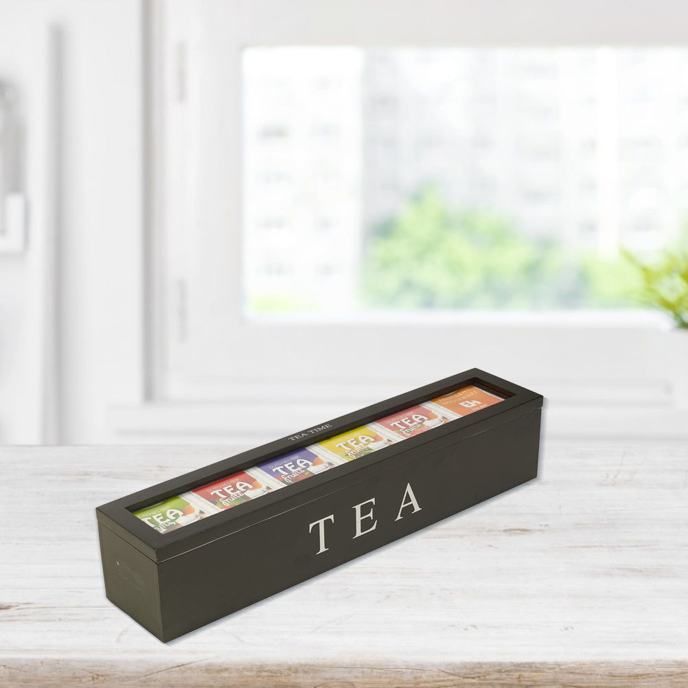 Wooden Tea Coffee Sugar Storage Box