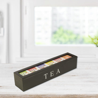 Wooden Tea Coffee Sugar Storage Box