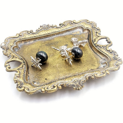 1pc Rustic Jewelry Tray - Perfect for Engagement Rings, Earrings, Necklaces - Cute Trinket Dish for Home Decor - Ideal Christmas or New Year Gift for Men and Women