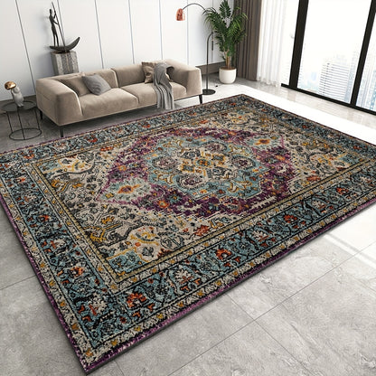 1pc Washable Nordic Style Area Rug - Soft, Vintage, Victorian
