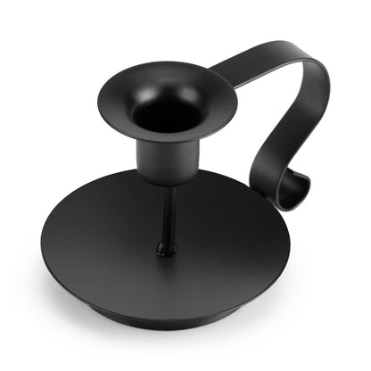 Retro Iron Taper Candle Holder, Hand Made Candlestick Stand