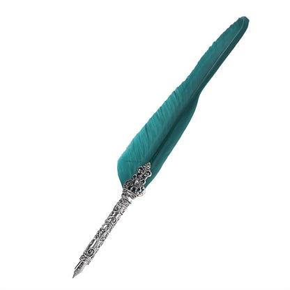 Retro Quill Feather Writing Pen Gift Box Set