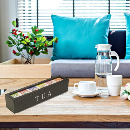 Wooden Tea Coffee Sugar Storage Box